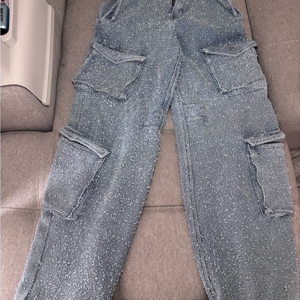 Maniere De Voir Blue Ankle & Cropped Jeans